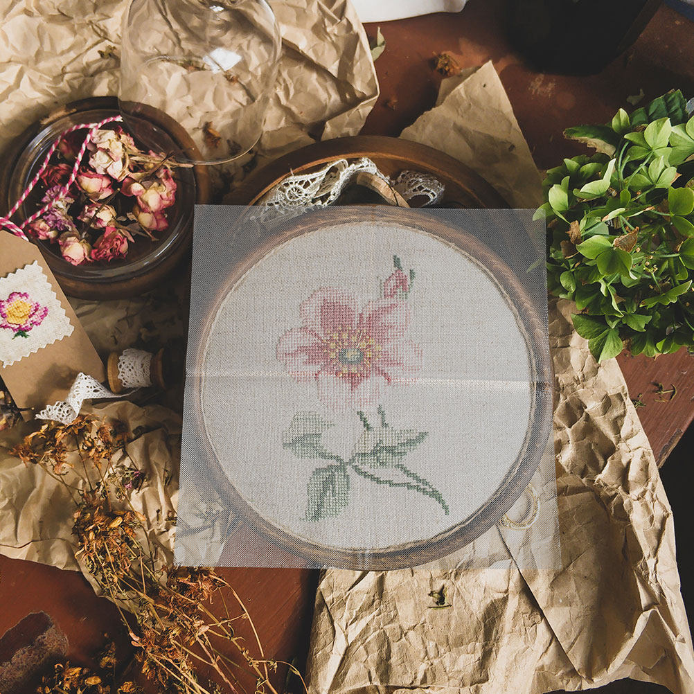 8Pcs Water Soluble Embroidery  - Embroidery Canvas บทวิจารณ์และราคา