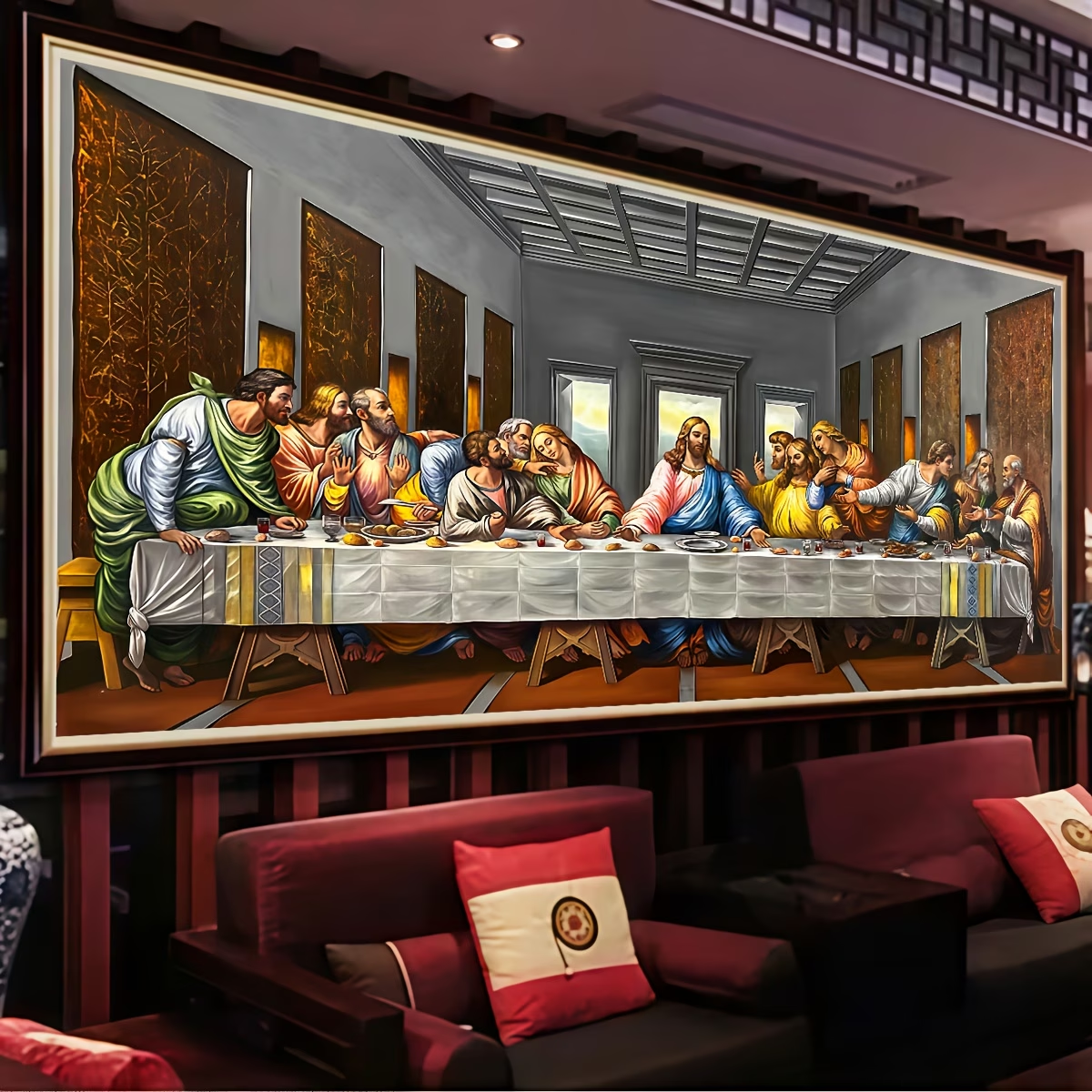 Lagre Size Famous Jesus Last S - Embroidery Jesus บทวิจารณ์และราคา