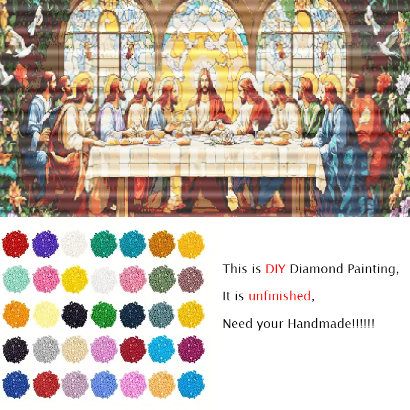 Lagre Size Famous Jesus Last S - Embroidery Jesus บทวิจารณ์และราคา