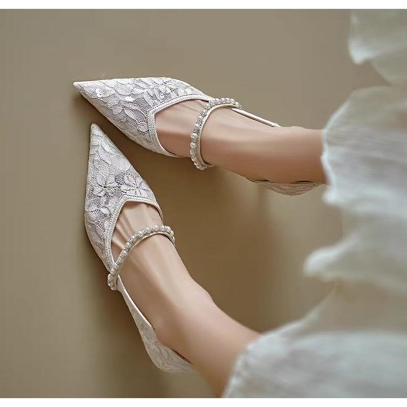 Sexy Lace Embroidery High Heel - Embroidery Beads บทวิจารณ์และราคา