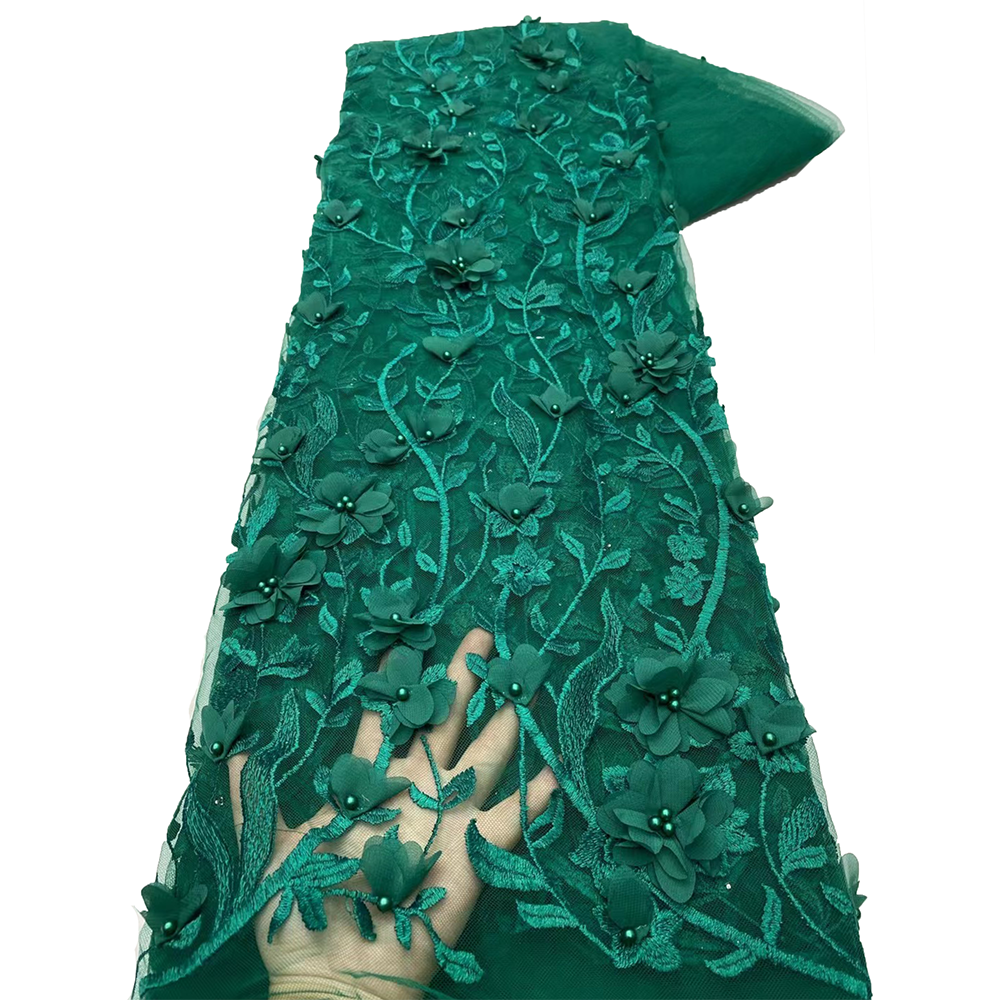 2025 Green 3d Lace Flower Embr - Embroidery Ai บทวิจารณ์และราคา