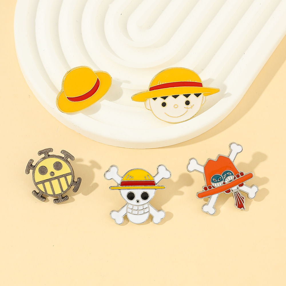 5 Pcs Cartoon Monkey D. Luffy  - Embroidery Tulle บทวิจารณ์และราคา