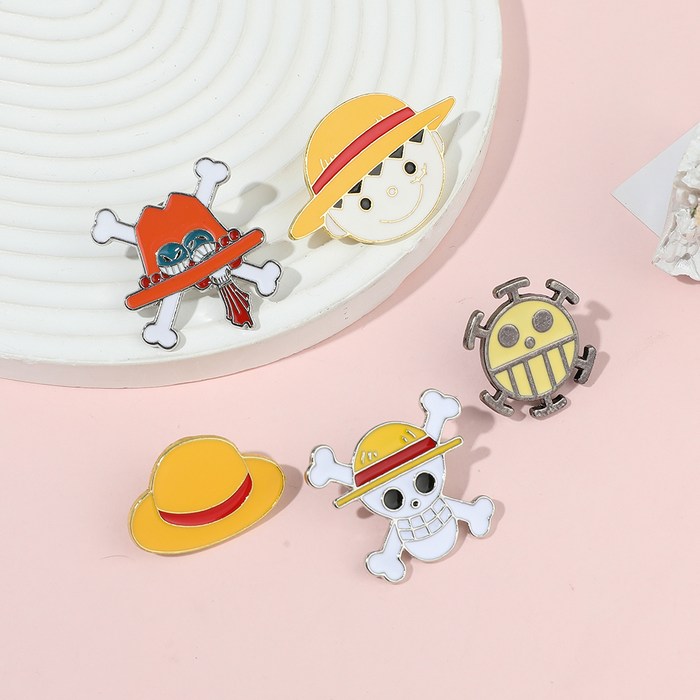 5 Pcs Cartoon Monkey D. Luffy  - Embroidery Tulle บทวิจารณ์และราคา