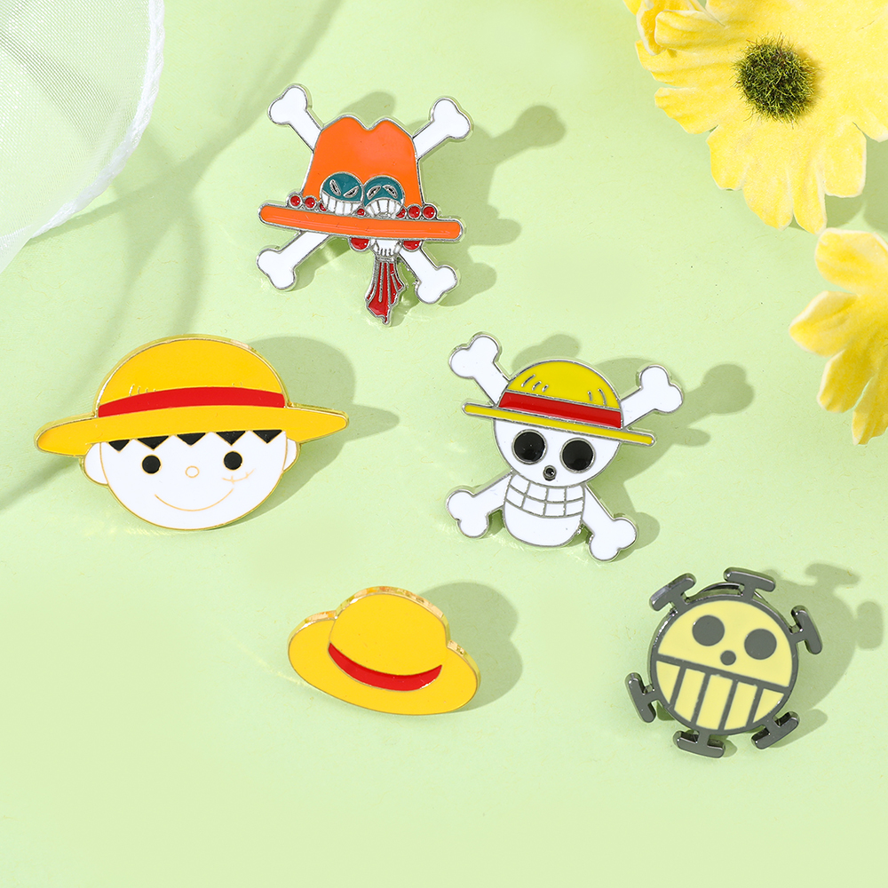 5 Pcs Cartoon Monkey D. Luffy  - Embroidery Tulle บทวิจารณ์และราคา