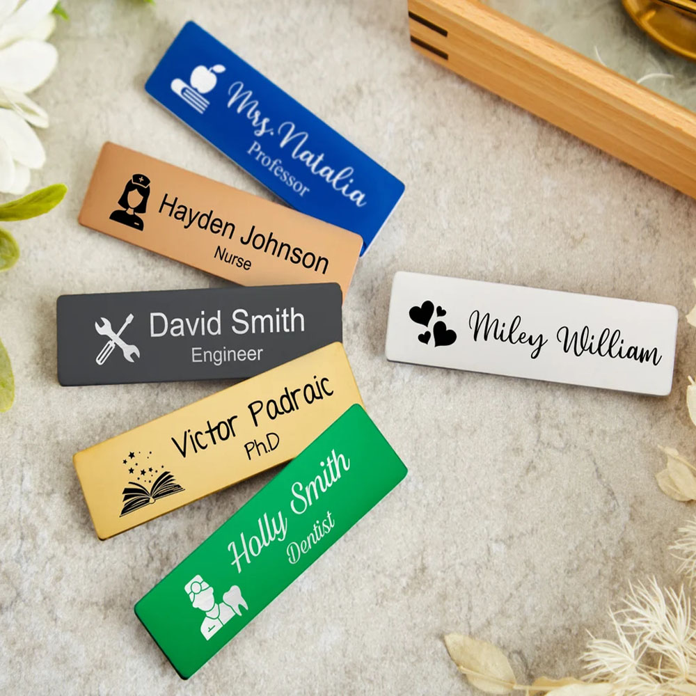 Customized Personalized Metal  - Embroidery Texture บทวิจารณ์และราคา