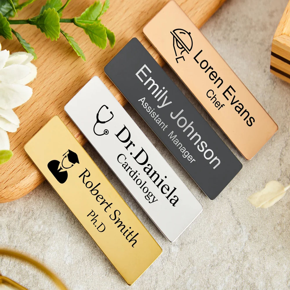 Customized Personalized Metal  - Embroidery Texture บทวิจารณ์และราคา