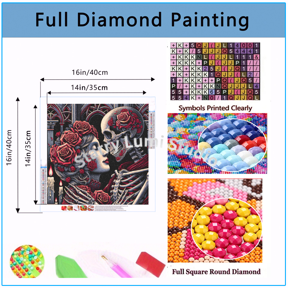 5D Diamond Painting Gothic Lad - Embroidery Rose บทวิจารณ์และราคา