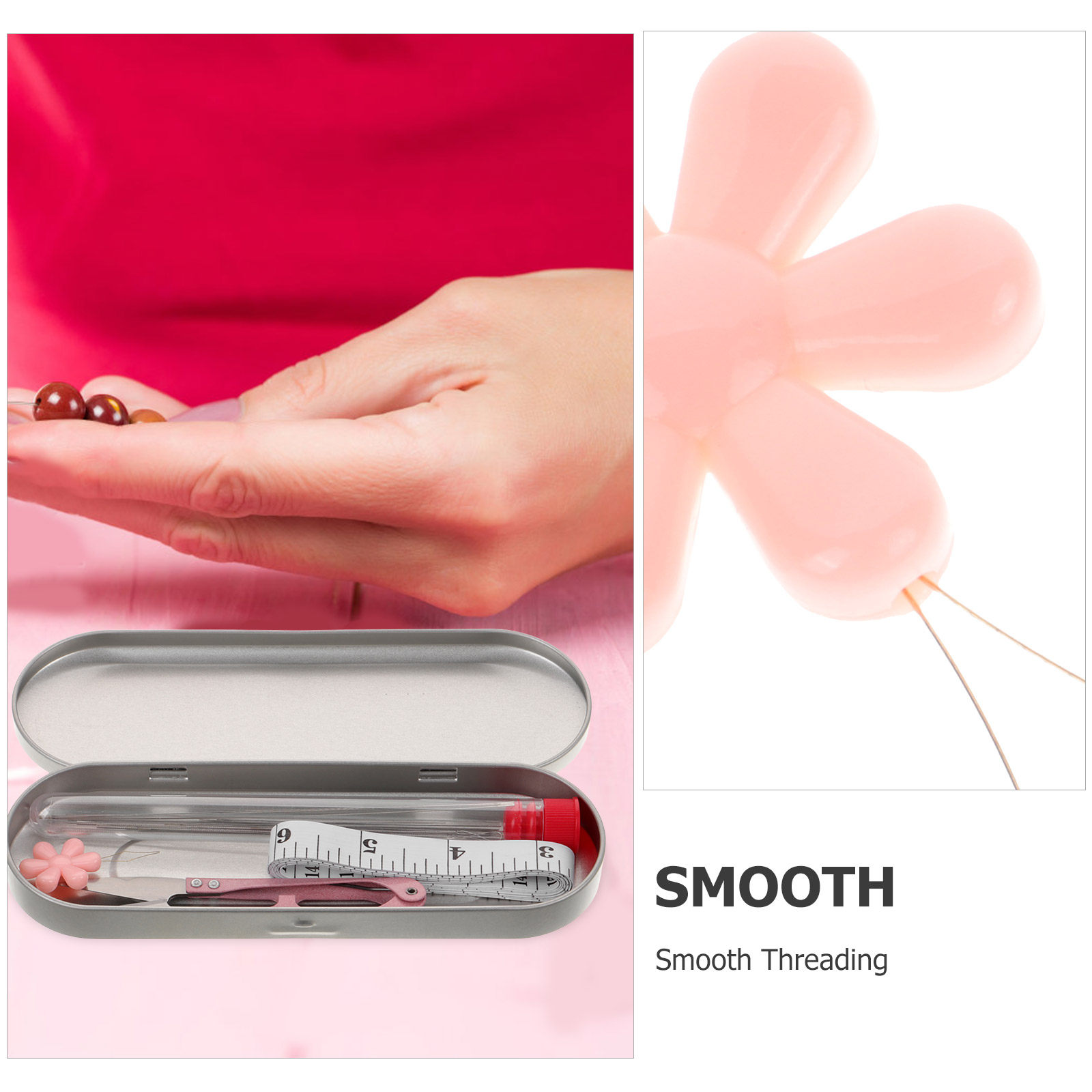 1Set Beading Thread and Long N - Embroidery Beads บทวิจารณ์และราคา