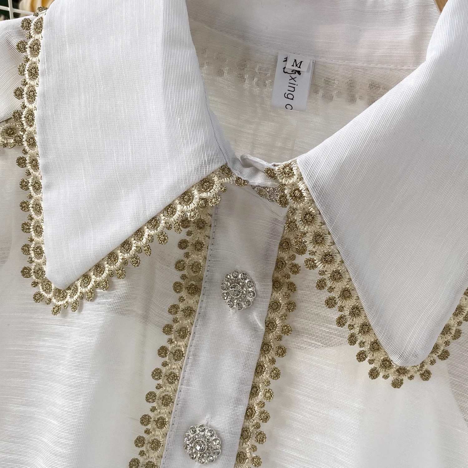 Elegant Shirt Skirt Suit Women - Embroidery Blouse บทวิจารณ์และราคา