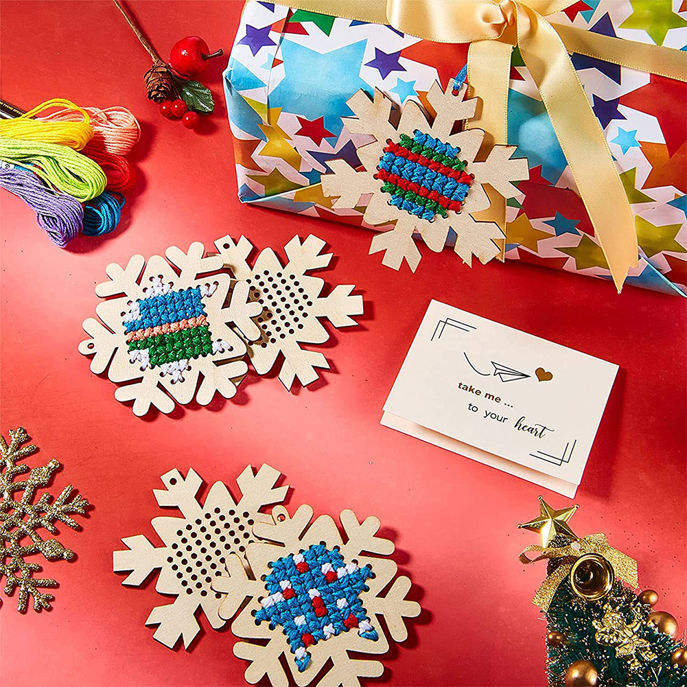 Cross Stitch Hanging Pendant G - Embroidery Xmas Decorations บทวิจารณ์และราคา