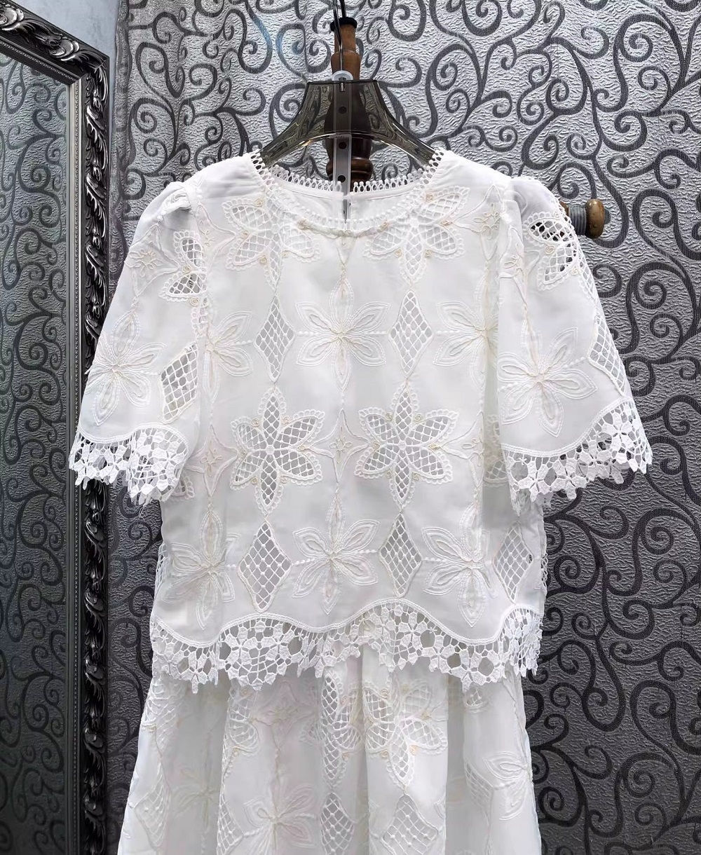 2026 Summer Fashion Skirt Suit - Embroidery Blouse บทวิจารณ์และราคา