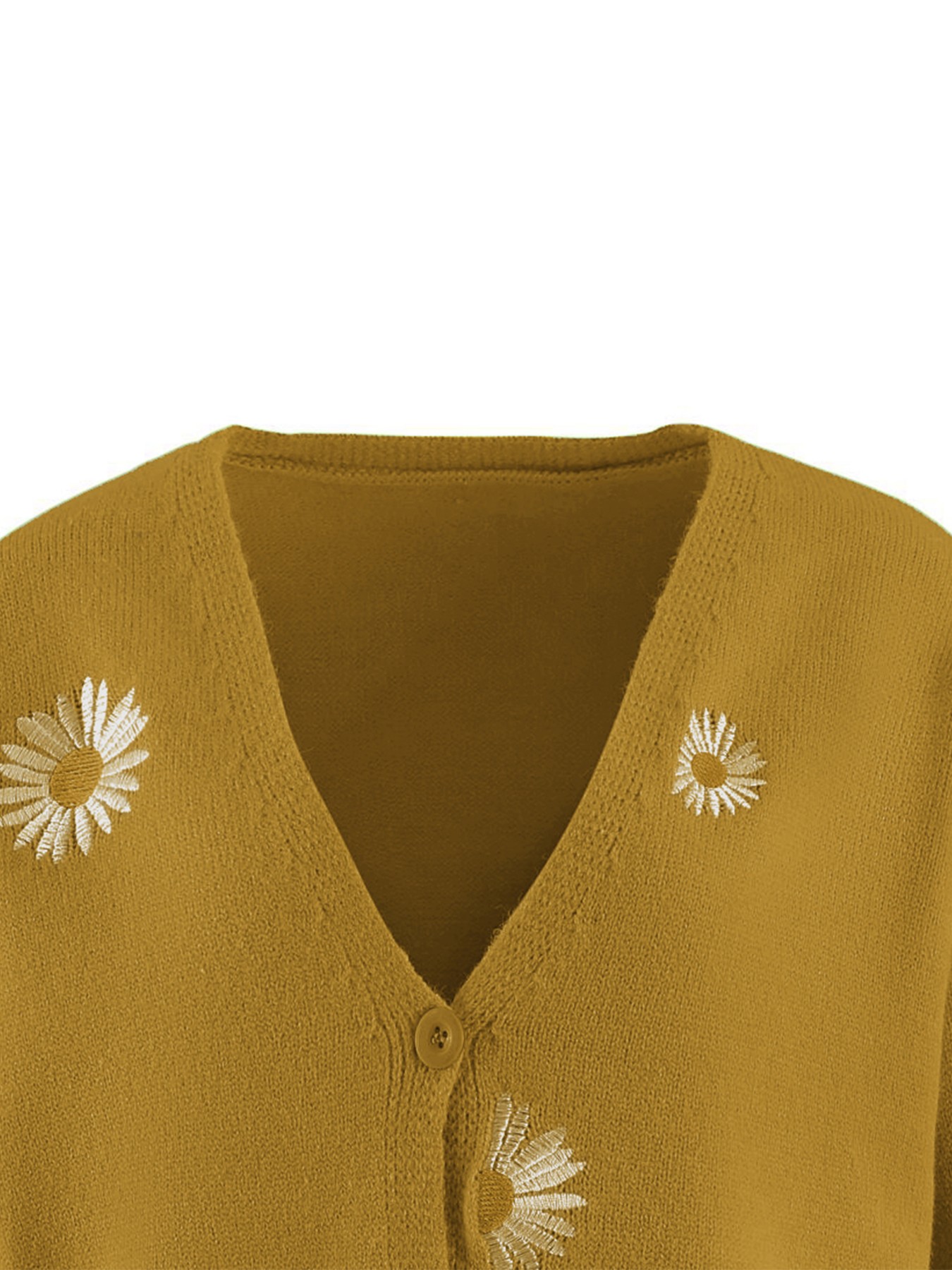 Women's Mustard Yellow Daisy E - Embroidery Daisy บทวิจารณ์และราคา