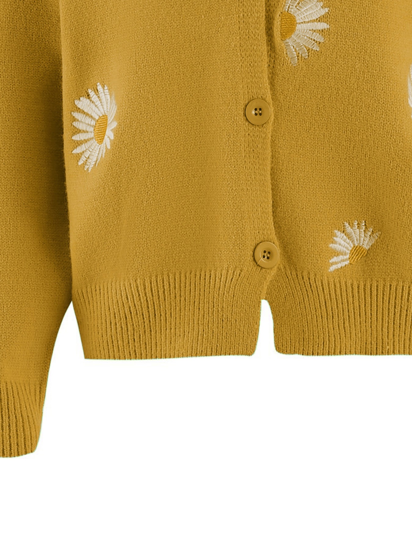 Women's Mustard Yellow Daisy E - Embroidery Daisy บทวิจารณ์และราคา
