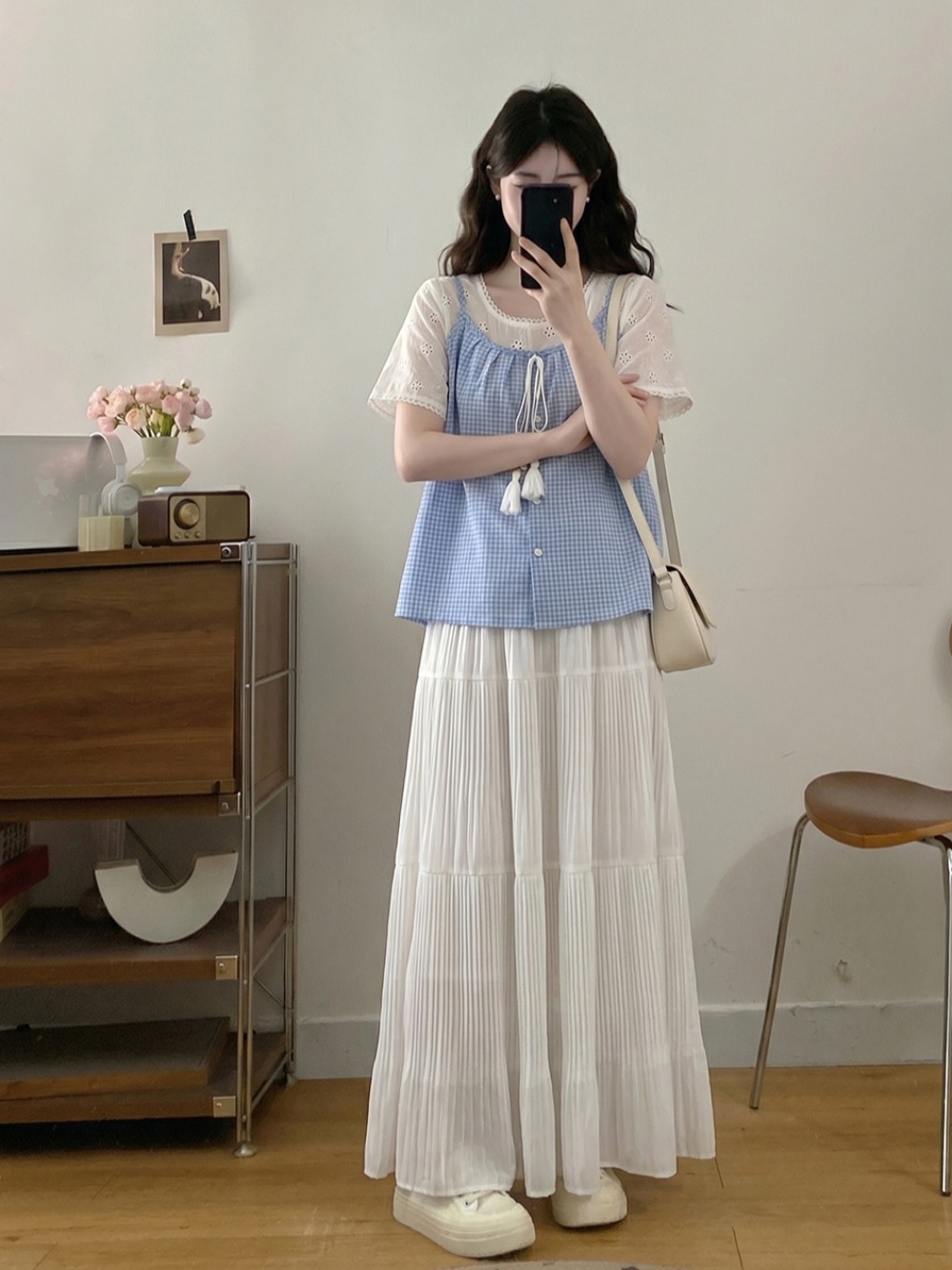 plus Size Summer New Hollow ou - Embroidery Blouse บทวิจารณ์และราคา