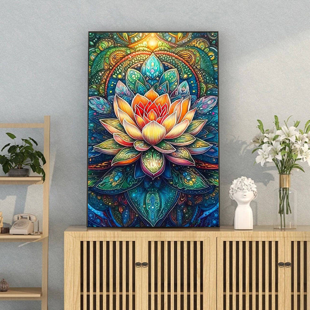 DIY Diamond Painting Lotus Dia - Embroidery Daisy บทวิจารณ์และราคา