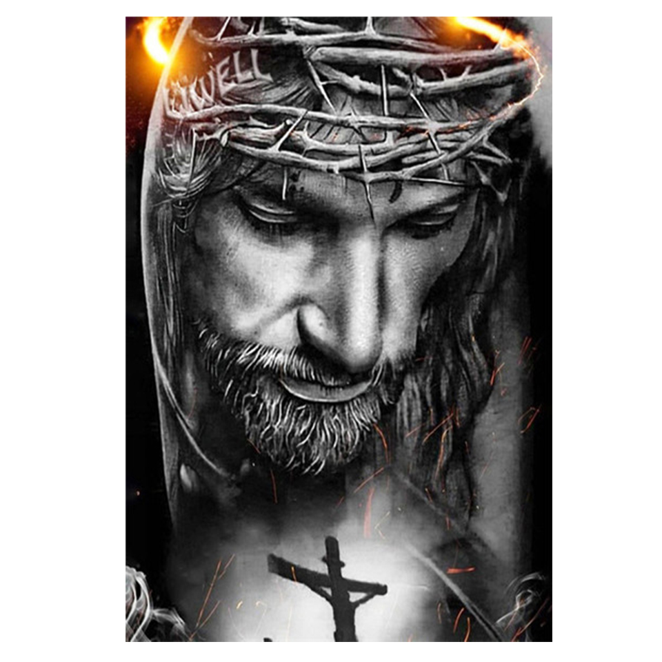 Jesus 5D DIY Diamond Painting  - Embroidery Jesus บทวิจารณ์และราคา