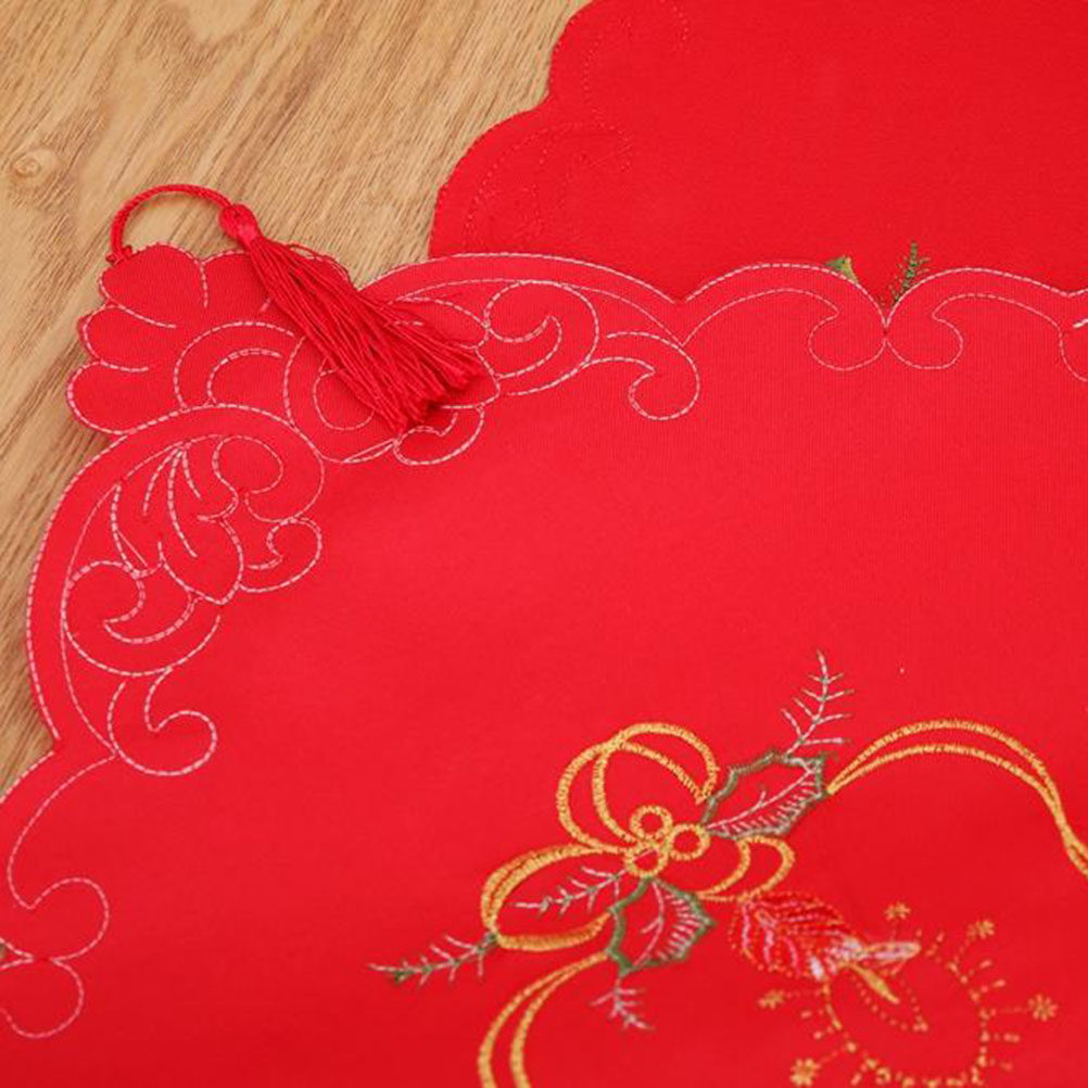Christmas Embroidery Table Run - Embroidery Xmas Decorations บทวิจารณ์และราคา