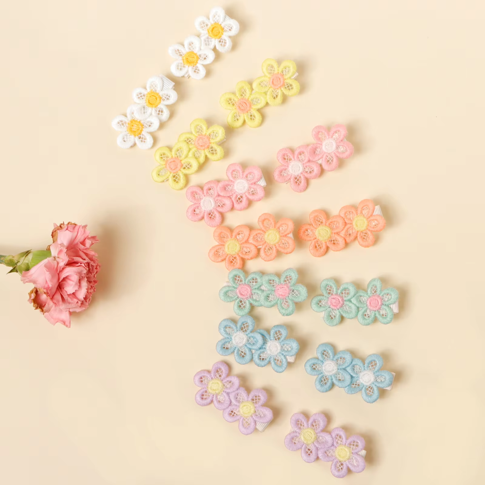 14pcs Embroidery Little Daisy  - Embroidery Daisy บทวิจารณ์และราคา