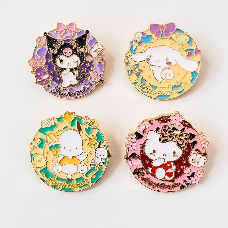 Sanrio Enamel Brooch Hello Kit - Embroidery Tulle บทวิจารณ์และราคา