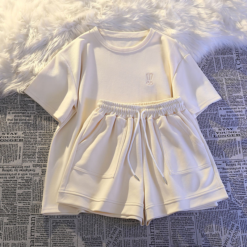 Women Short Sleeve Shorts Spor - Embroidery Blouse บทวิจารณ์และราคา