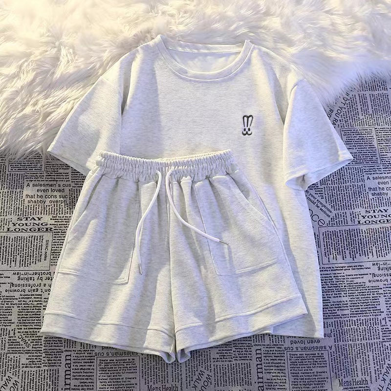 Women Short Sleeve Shorts Spor - Embroidery Blouse บทวิจารณ์และราคา