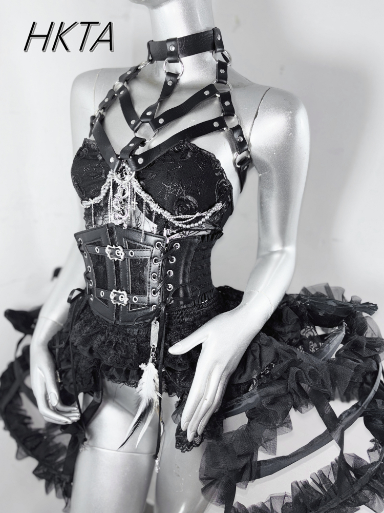 Dark Style Goth Metal Chain Wa - Embroidery Rose บทวิจารณ์และราคา