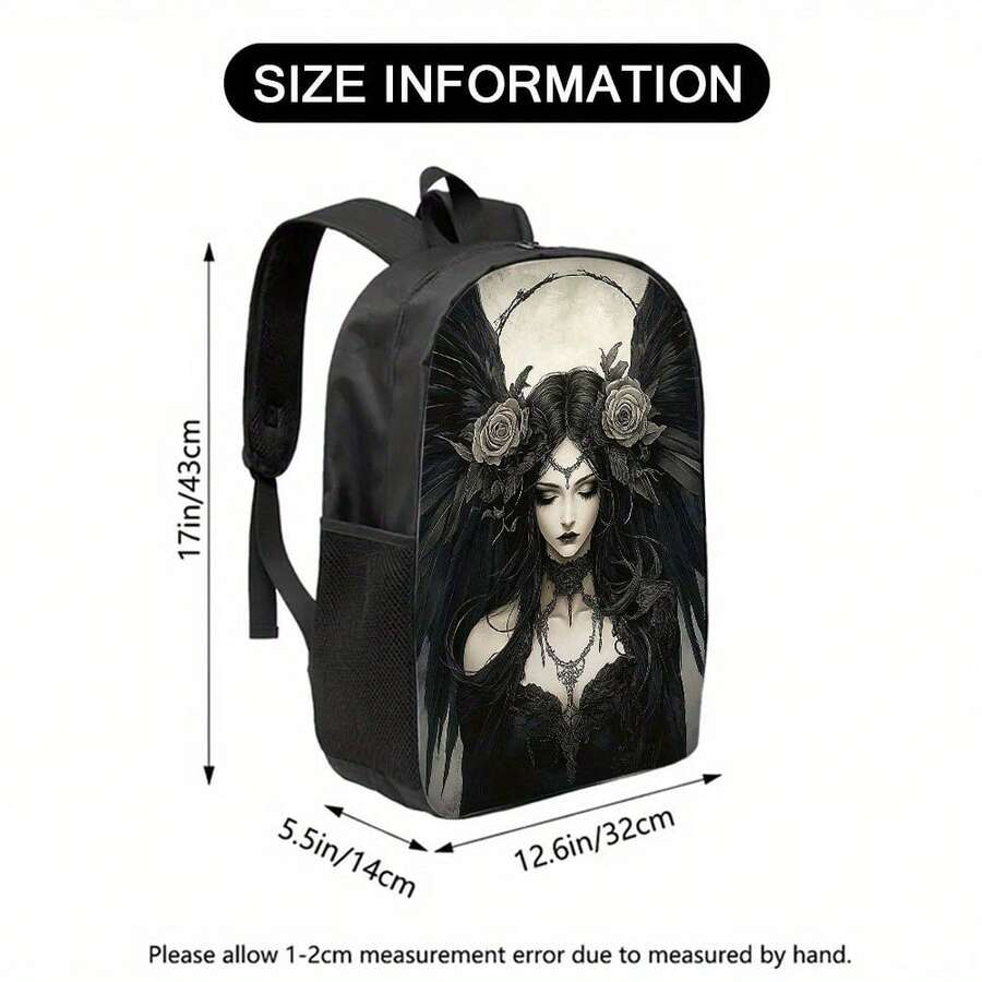 Gothic Phantom Angel Backpack  - Embroidery Rose บทวิจารณ์และราคา