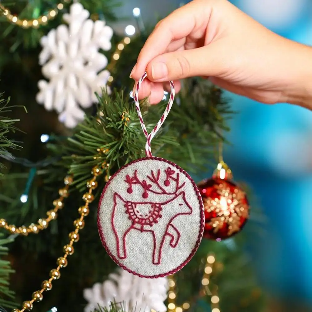 Christmas 2025 News Handmade E - Embroidery Xmas Decorations บทวิจารณ์และราคา