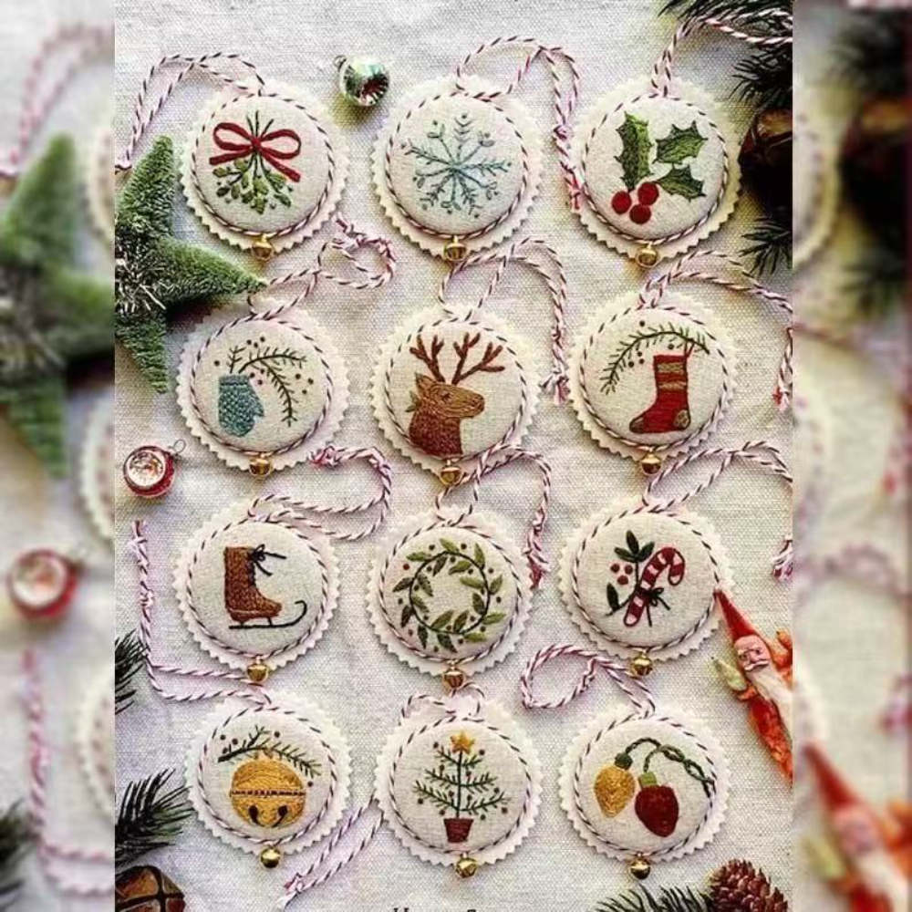 Christmas 2025 News Handmade E - Embroidery Xmas Decorations บทวิจารณ์และราคา
