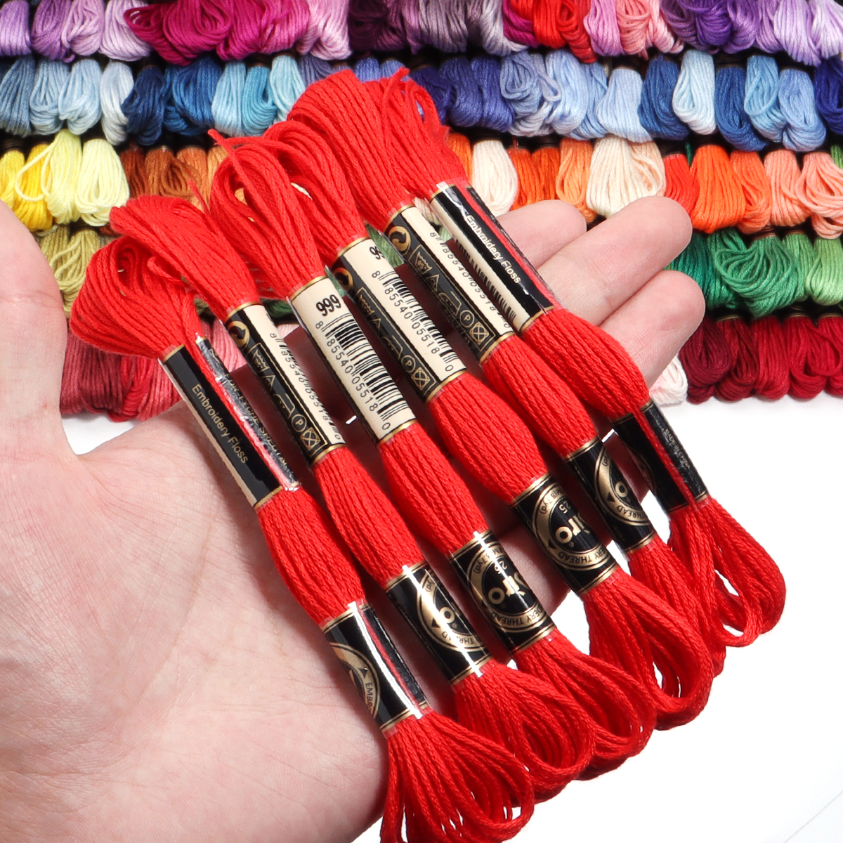 6Pcs/Lot Multicolor Polyester  - Embroidery Machine บทวิจารณ์และราคา