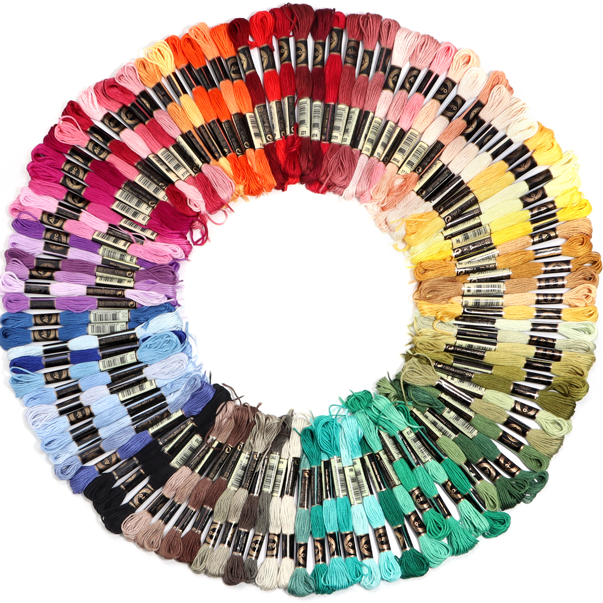 6Pcs/Lot Multicolor Polyester  - Embroidery Machine บทวิจารณ์และราคา