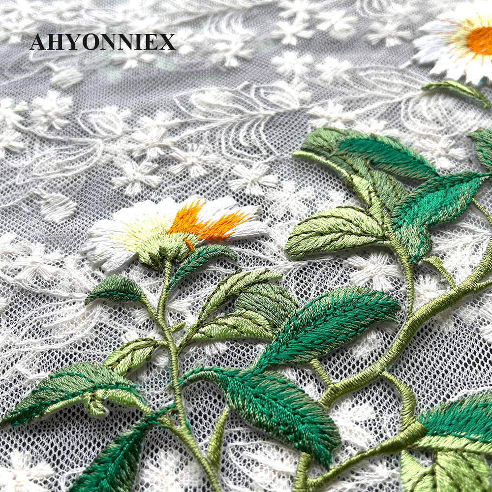 1 Piece Iron on Embroidery Pat - Embroidery Daisy บทวิจารณ์และราคา