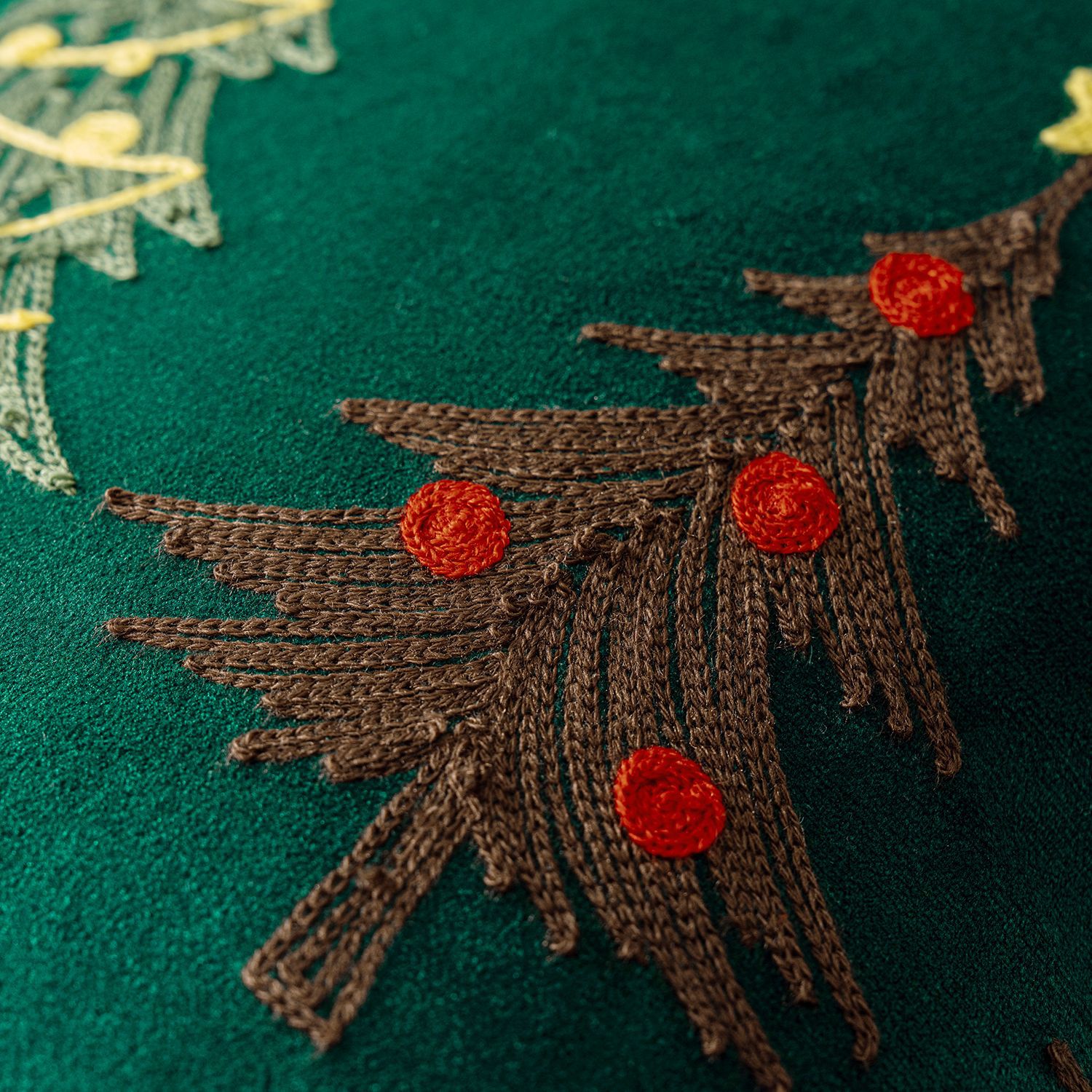 1pc Embroidery Cushion Cover C - Embroidery Xmas Decorations บทวิจารณ์และราคา