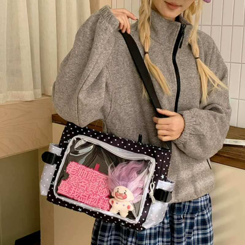 Polka Dot Crossbody Shoulder B - Embroidery Texture บทวิจารณ์และราคา