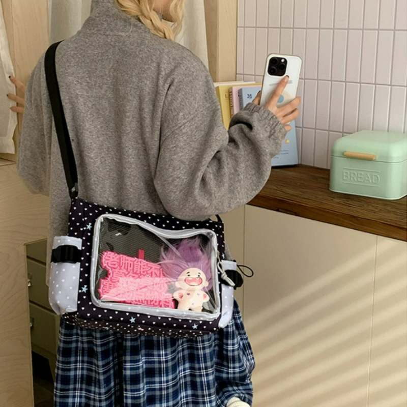 Polka Dot Crossbody Shoulder B - Embroidery Texture บทวิจารณ์และราคา