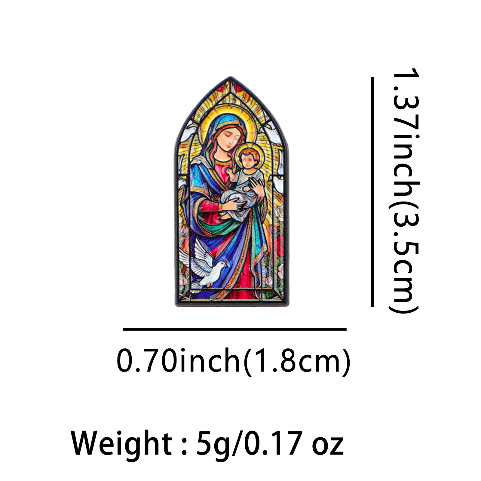 Virgin Mary Jesus Vintage Lape - Embroidery Jesus บทวิจารณ์และราคา
