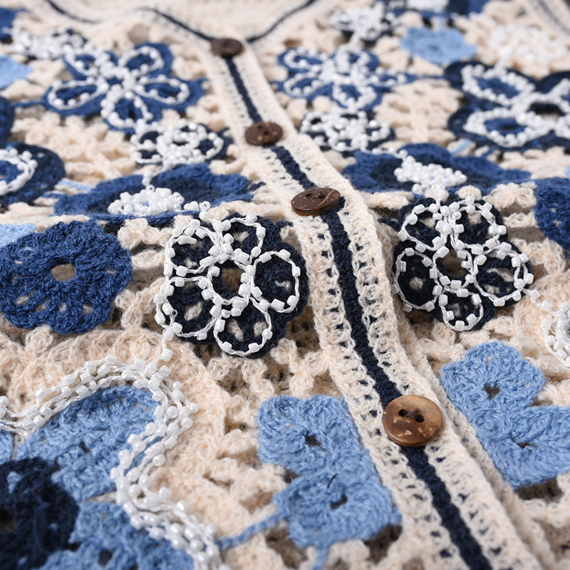Daisy Crochet Vest for Women S - Embroidery Daisy บทวิจารณ์และราคา
