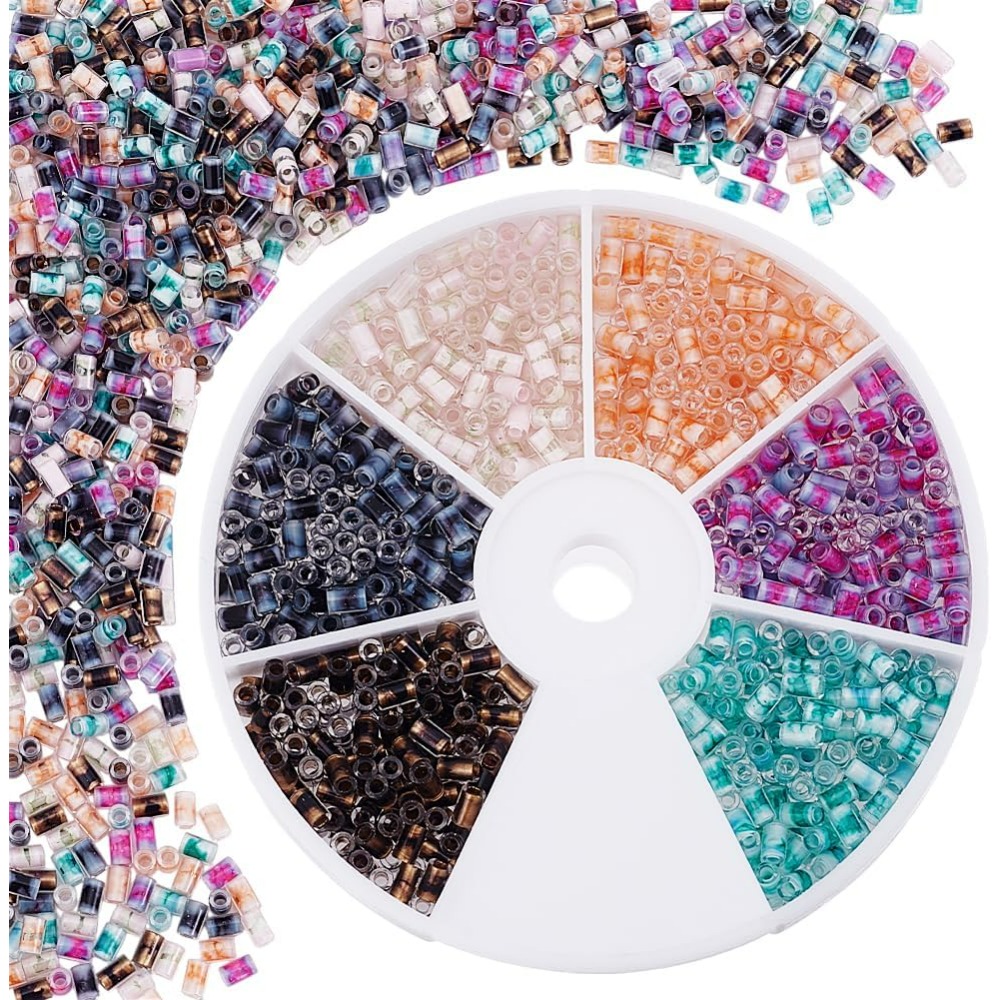 720pcs 6 Colors Tube Beads 24g - Embroidery Beads บทวิจารณ์และราคา