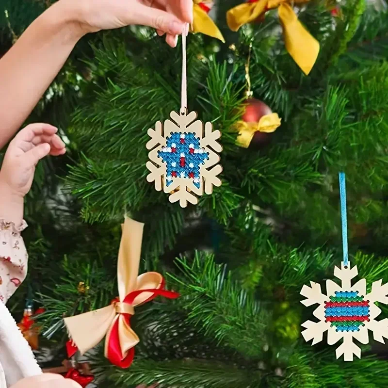 12Set Cross Stitch Hanging Pen - Embroidery Xmas Decorations บทวิจารณ์และราคา