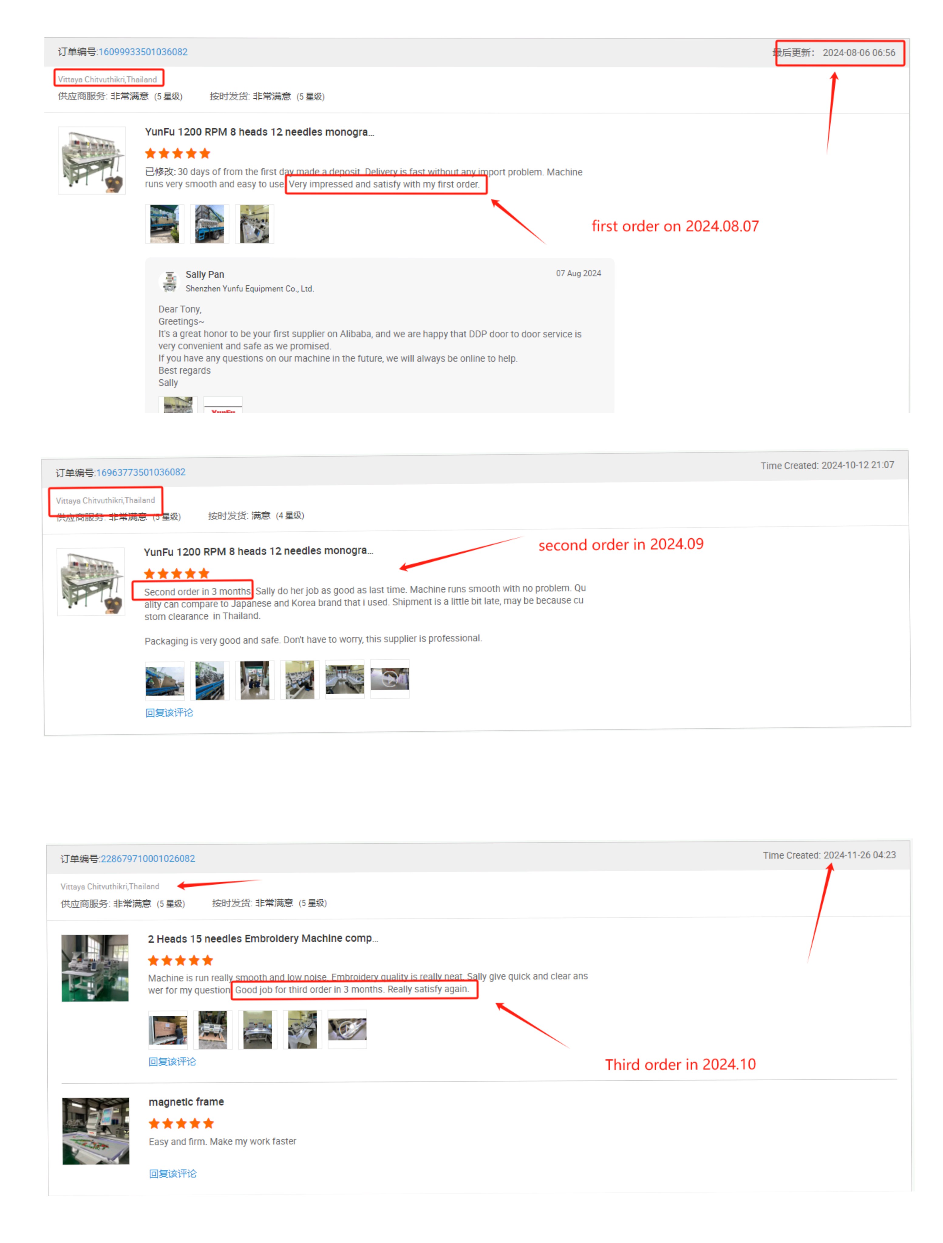 For Single Head Computerized E - Embroidery Machine Computerized บทวิจารณ์และราคา