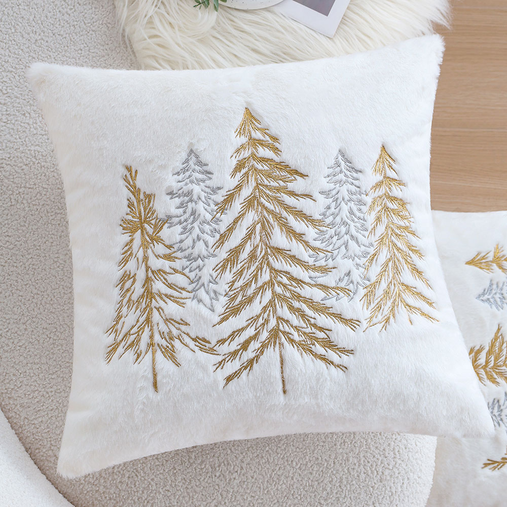 Christmas Faux Rabbit Fur Pill - Embroidery Xmas Decorations บทวิจารณ์และราคา