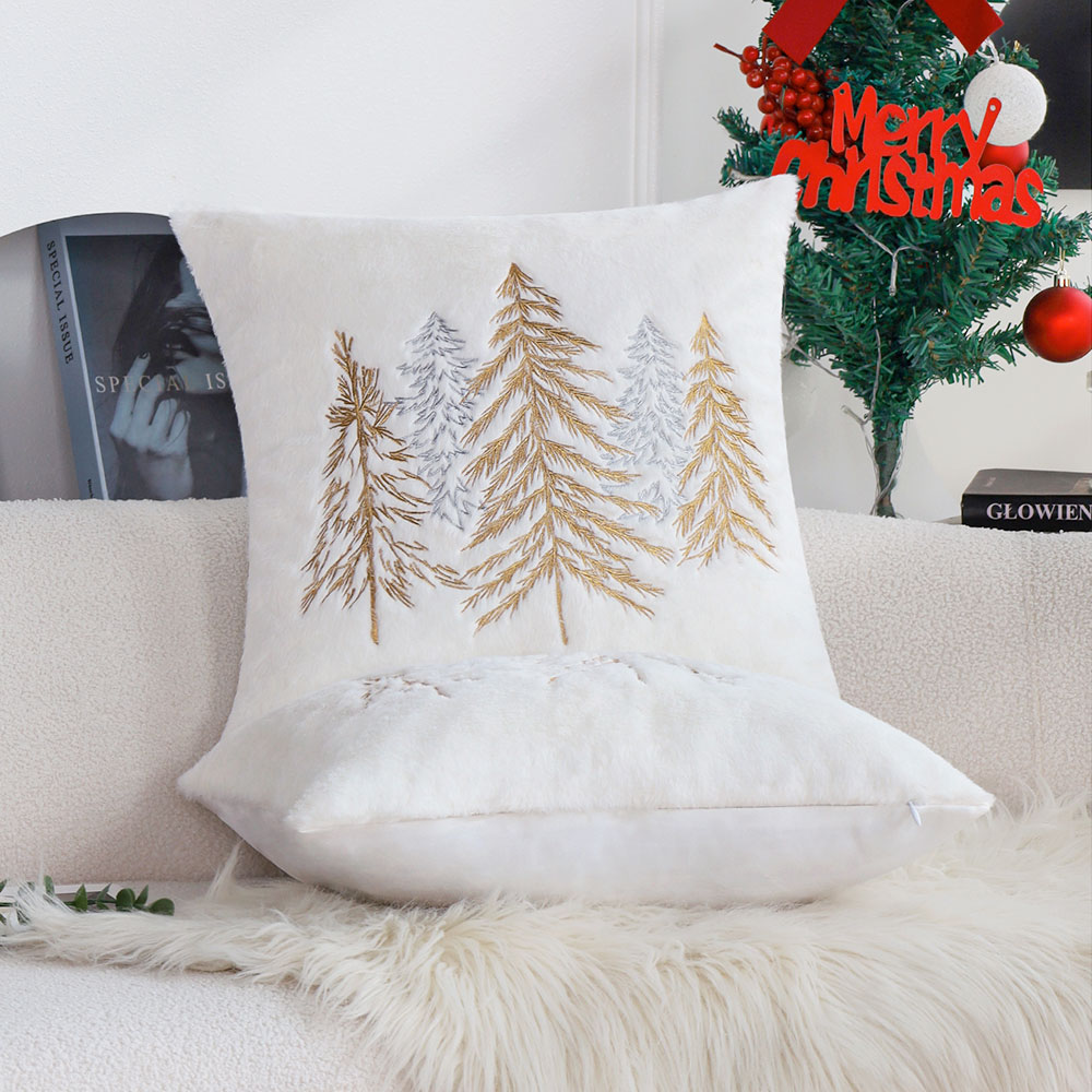 Christmas Faux Rabbit Fur Pill - Embroidery Xmas Decorations บทวิจารณ์และราคา