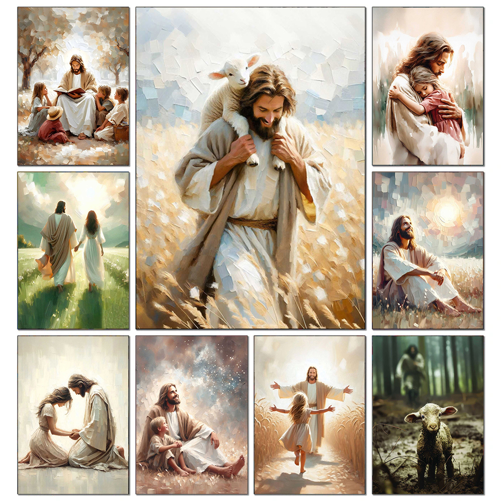 Jesus Christ Diamond Art Paint - Embroidery Jesus บทวิจารณ์และราคา