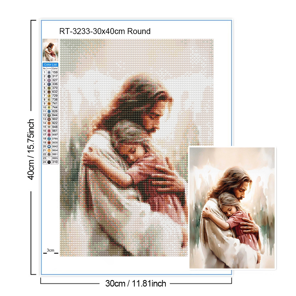 Jesus Christ Diamond Art Paint - Embroidery Jesus บทวิจารณ์และราคา