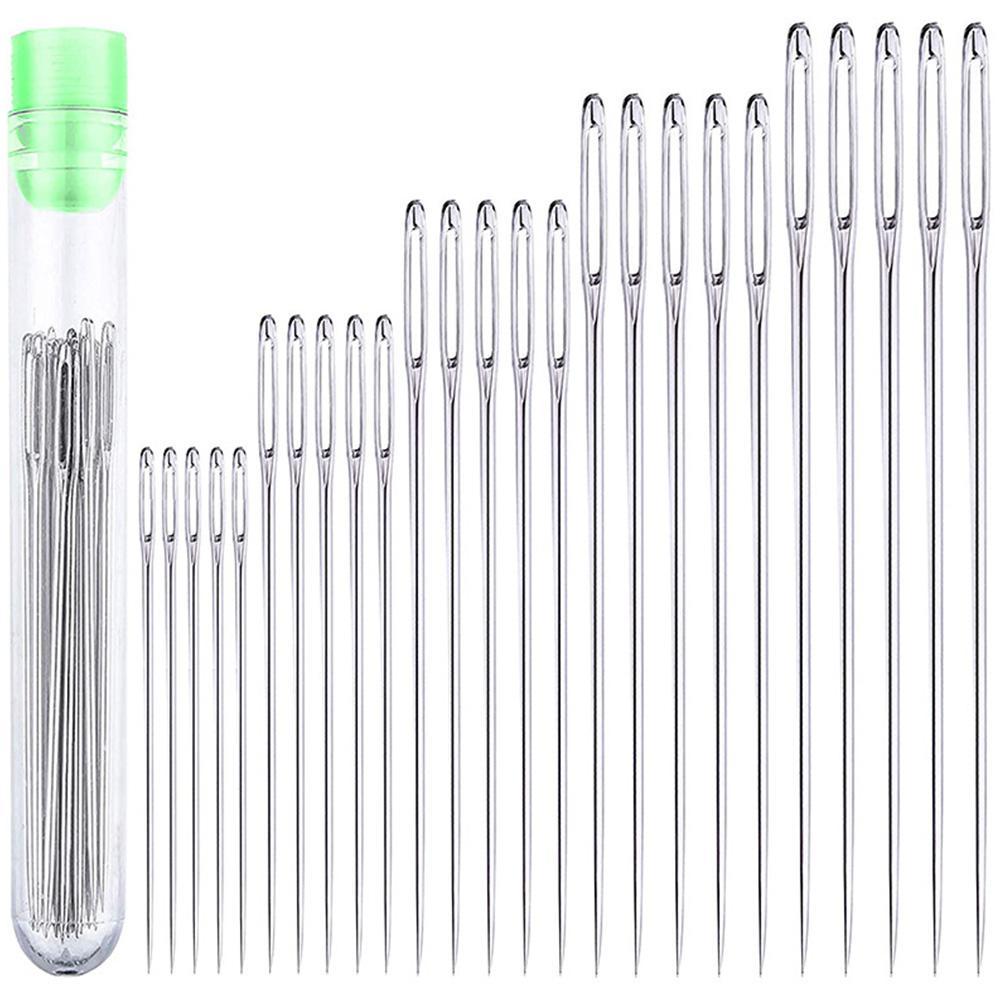 25 Pcs Large Eye Stitching Nee - Embroidery Needles บทวิจารณ์และราคา