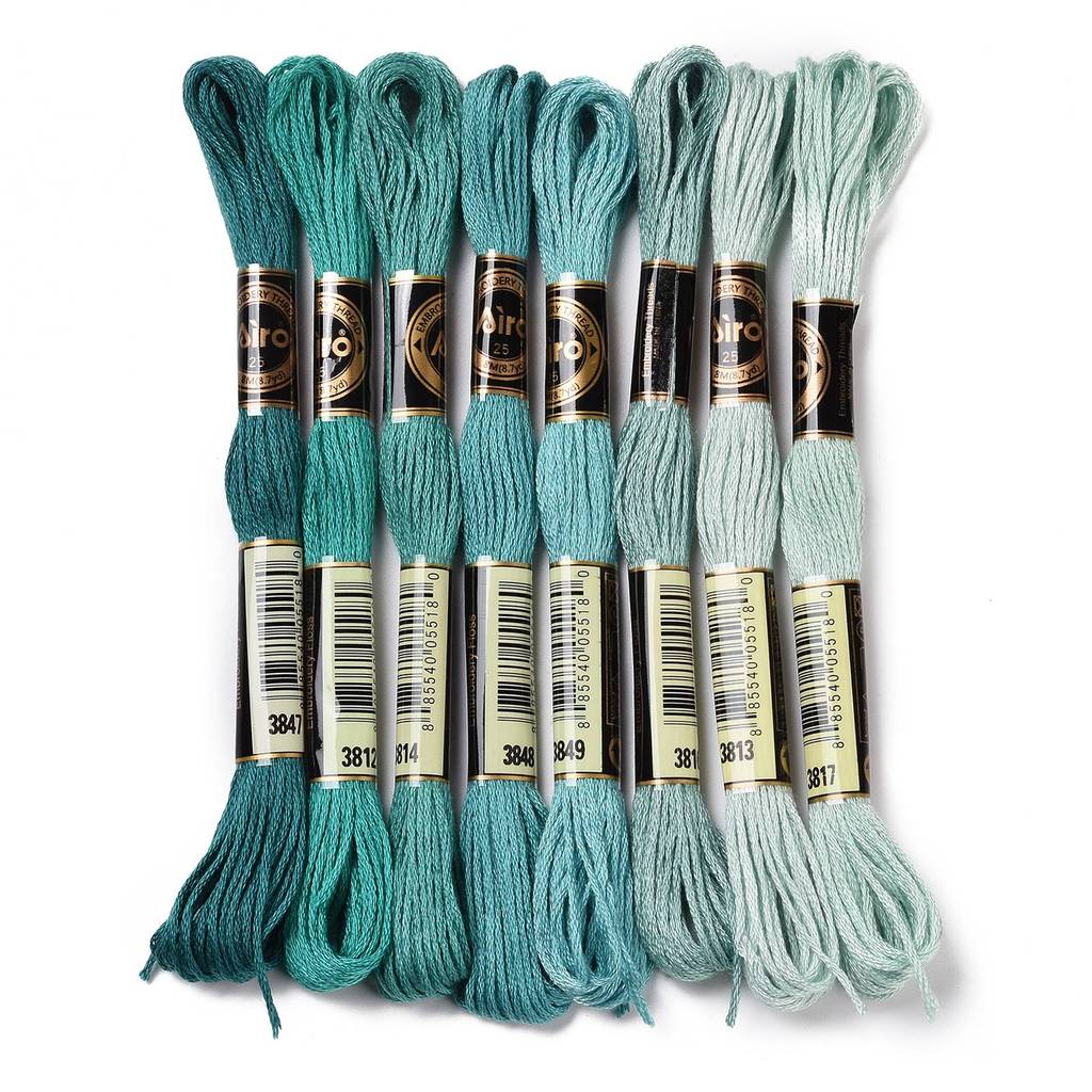 1Set 8 Skeins 0.5mm 6-Ply Poly - Embroidery Beads บทวิจารณ์และราคา