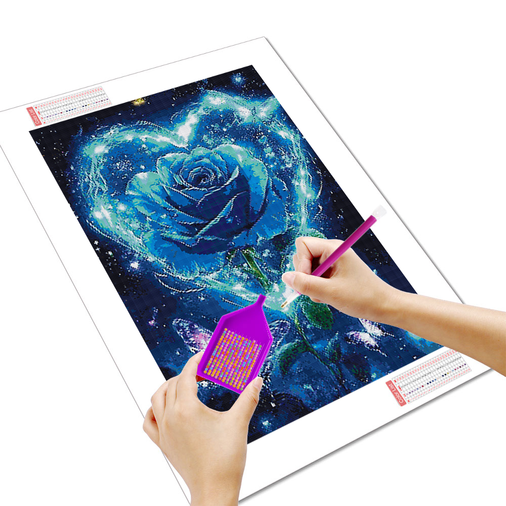 Full Square Round Diamond Pain - Embroidery Rose บทวิจารณ์และราคา