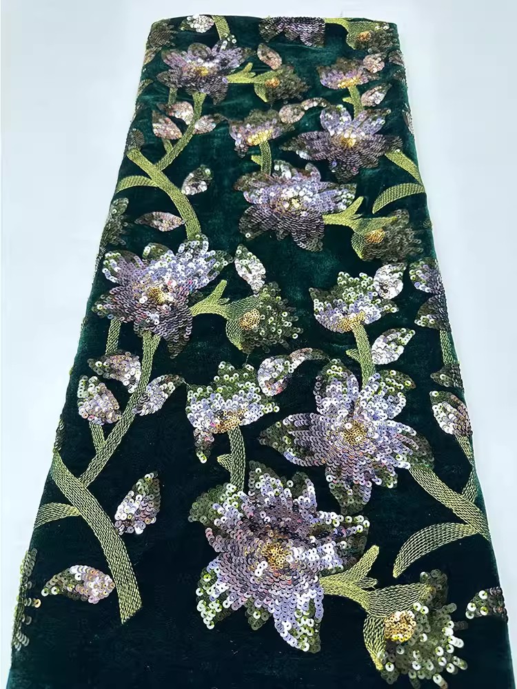 1yard Retro velvet tela Handcr - Embroidery Beads บทวิจารณ์และราคา