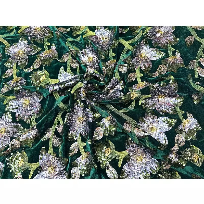 1yard Retro velvet tela Handcr - Embroidery Beads บทวิจารณ์และราคา