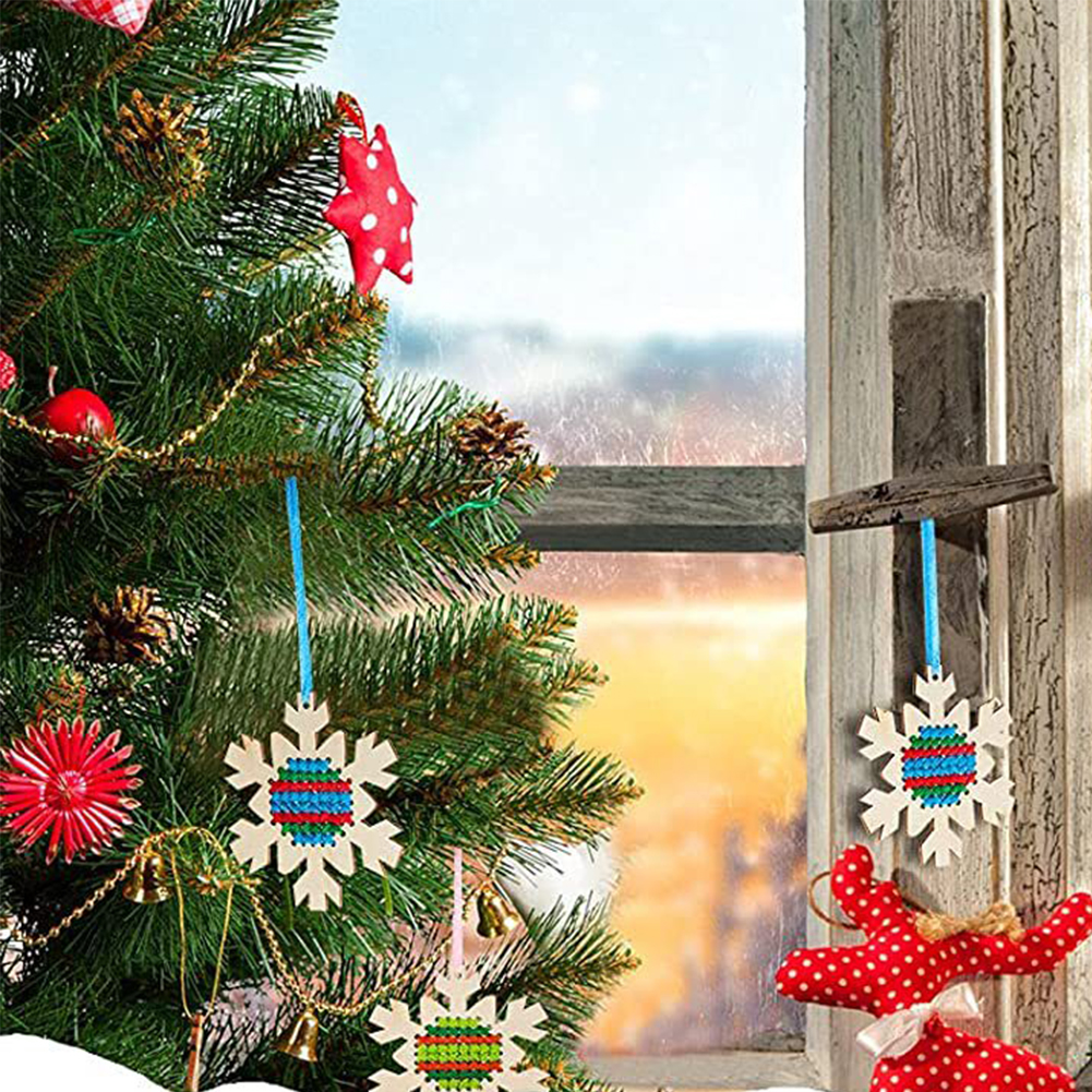 Cross Stitch Hanging Pendant G - Embroidery Xmas Decorations บทวิจารณ์และราคา
